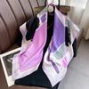 New 30 Colors Twill Silk Scarf Women 90cm Square Hijab Shawls And Wraps Female Foulard Headkerchief Elegant Floral Lady Bandana