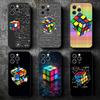 Чехол для телефона Rubik Cube Formula Spoofs Math для iPhone 16 16E 17 Air 15 Pro Max 14 Plus 13 Mini 11 12 7 Черный Задняя крышка