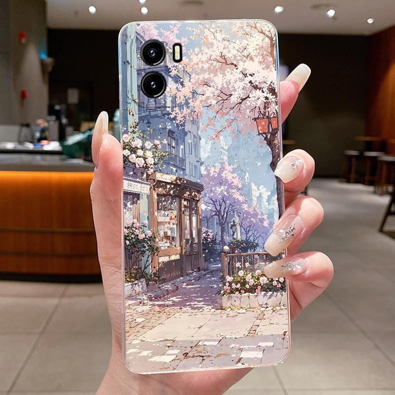 Чехол Для Vivo Y15a Y15c Y15s Чехол для телефона V2134 V2147 V2120 V2139 Обложка Эстетичный Роскошный Милый Крутой Мальчики Девочки Прозрачный Корпус