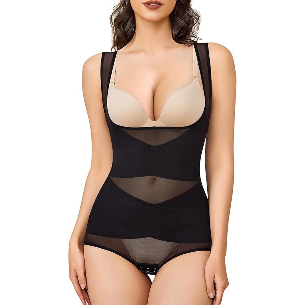 Корректирующее боди для женщин Корректирующее белье для живота с открытым бюстом Корректирующее боди Бесшовный утягивающий боди Faja Butt Lifter Корректирующее белье