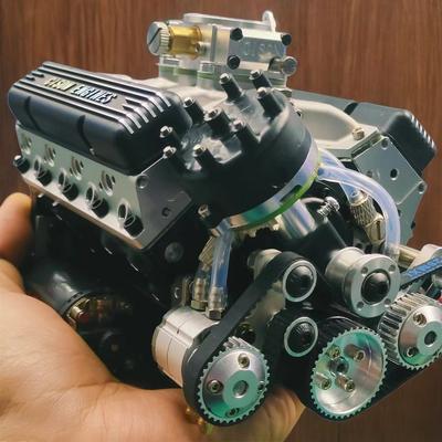 V8 Механический Мини Модель Двигателя Двигатель Смола Украшение Стильные Настольные Поделки Миниатюра Двигателя Для Офисного Стола
