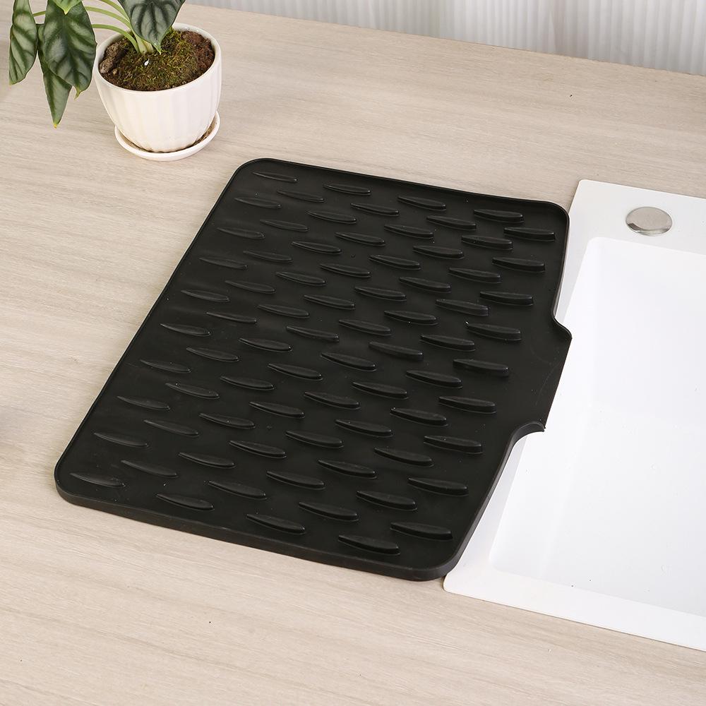 Силиконовый коврик для сушки: Универсальная кухонная сушилка и легко моющийся термостойкий коврик на столешницу