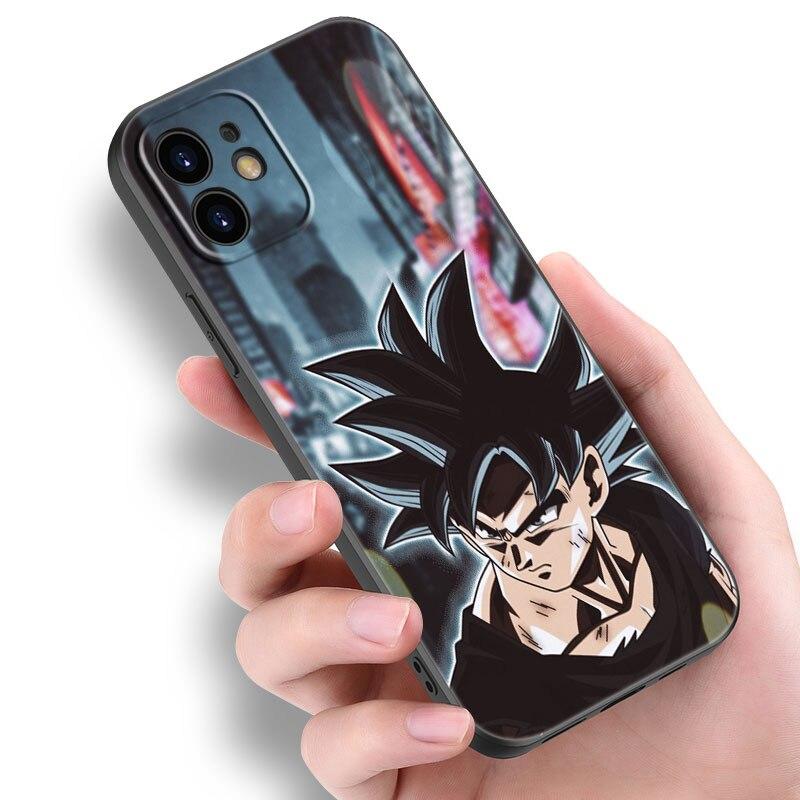 Чехол для телефона Japan Anime Son Goku для Apple iPhone 14 13 12 Mini 11 Pro Max 7 8 XR X XS 7 8 Plus SE 2020 2022, черный чехол