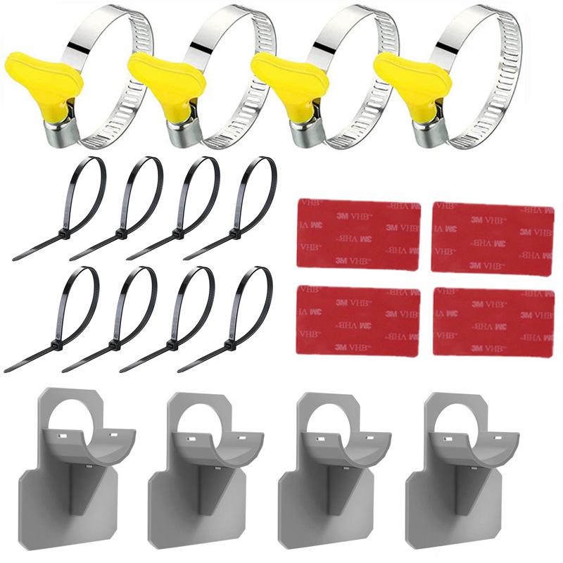 Поддержка трубы бассейна Кронштейн для поддержки шланга с лентой и кабельными стяжками Хомуты для шланга из нержавеющей стали для предотвращения провисания трубы