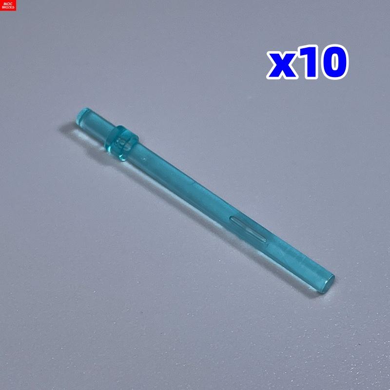 10 шт. Блоки MOC 28921 63965 18274 93790 Палка 6L с стопорным кольцом Аксессуары-стержни Строительные кубики Детали СДЕЛАЙ САМ Обучающая игрушка для детей
