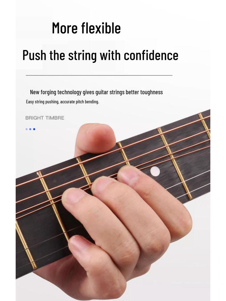 Комплект струн для акустической фолк-гитары Alice, покрытые фосфорной бронзой (6 строк)