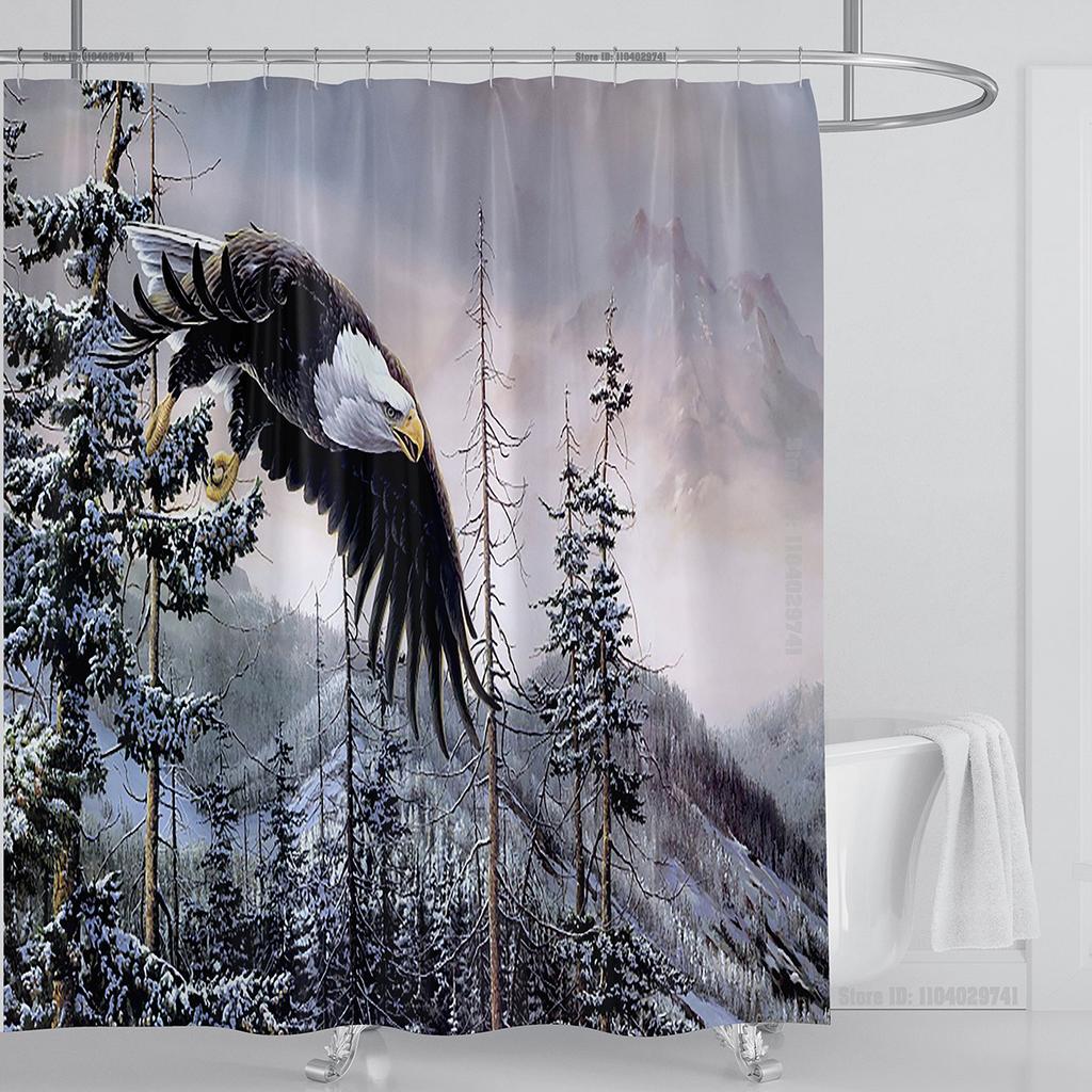 Кошка Собака Смешной Мультяшный Креативная Личность Шторки для Душа Милый 3D Принт ПВХ Ткань С Крючками Водонепроницаемая Декорация для Ванной