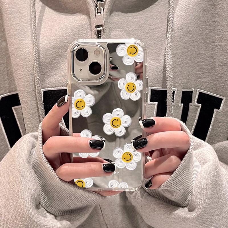 Mobile Phone Cases for iPhone 11 13 XR 15 Pro Max 12 14 Pro Max Case iPhone 16 XS Max Mirror Protective Case Mirror Exquisite Cartoon Waterproof