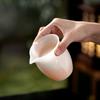 Dehua high-end pure jade white porcelain eagle beak fair cup white ice seed jade porcelain tea sea tea sea separation tea set uniform cup