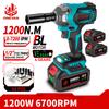 1200 N.m Brushless Electric Impact Wrench 1/2'' Cordless 3 Funtion Electric Screwdriver Drill Tool For Makita 18V Battery