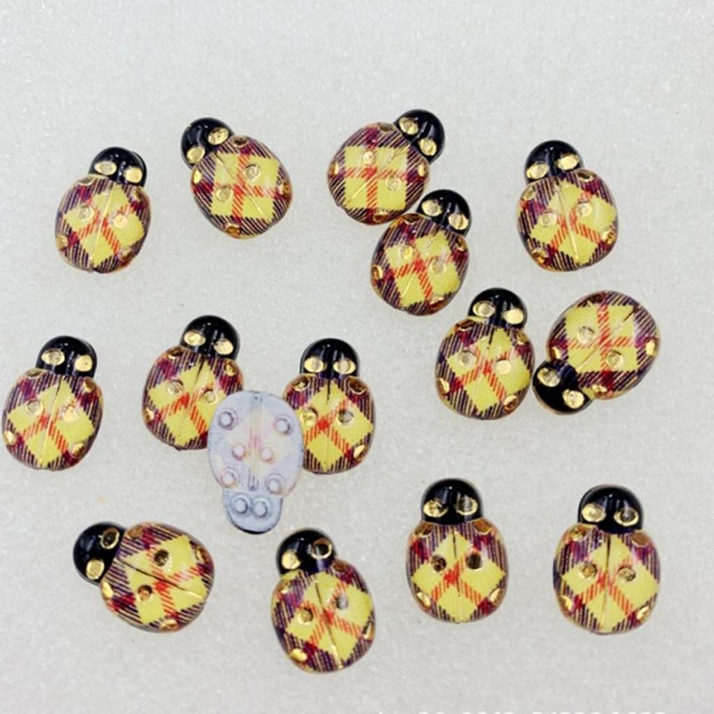 50 шт. жуки с плоской задней частью декоративные акриловые скрапбукинг домашние цветочные декоративные украшения своими руками для скрапбукинга