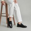 Clarks Кожаные Формальные Бизнес-Туфли Круглый Носок Без Шнурков Простые Повседневные Мужская Обувь Черный 261769297