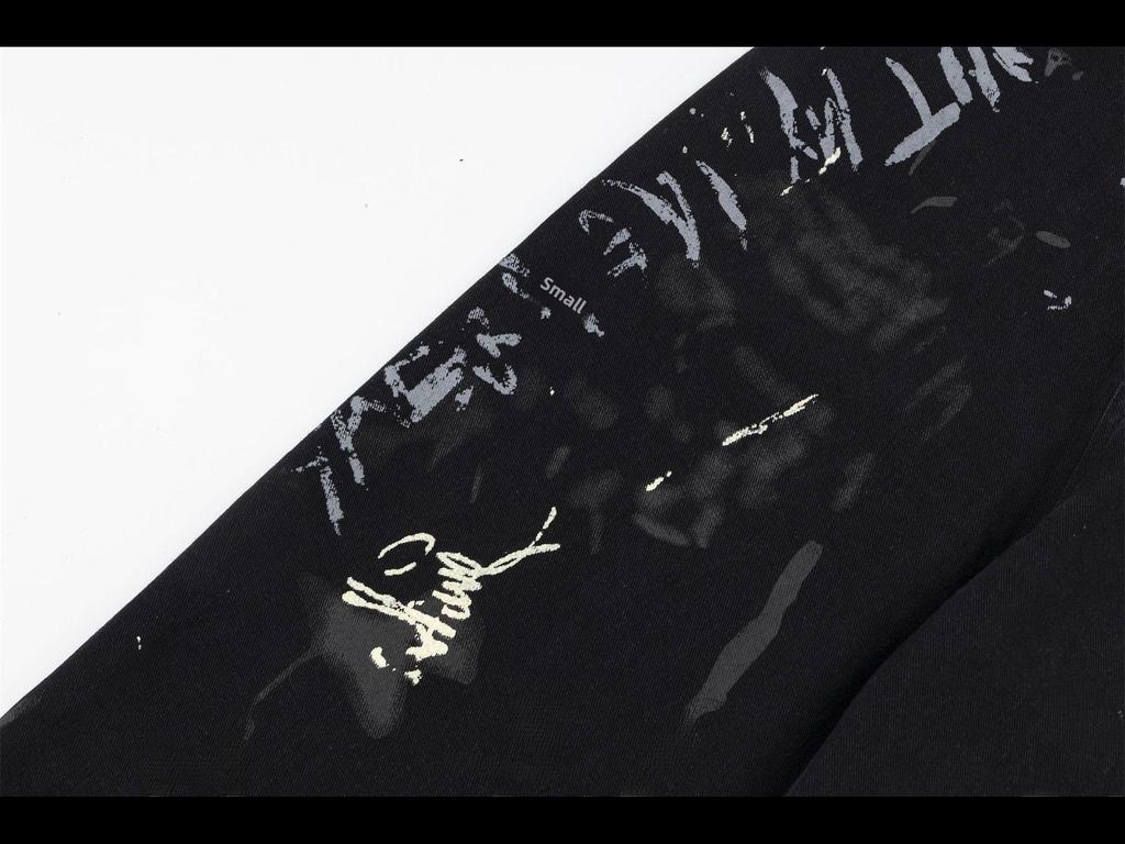 Джинсы унисекс с широкими штанинами High Street American Graffiti Print