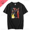 Винтажная футболка с принтом музыкальной группы Gorillaz PUNK ROCK Мужская Женская Летняя 90-х Круглый вырез Хлопок Короткий рукав Футболки Одежда Y2K Футболка