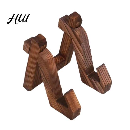 Solid Wood Book Holder Wooden Stand for Reading, Adjustable Tablet Cookbook Holder, Photo Frame Foldable Desktop Display Rack Music Records Art Print