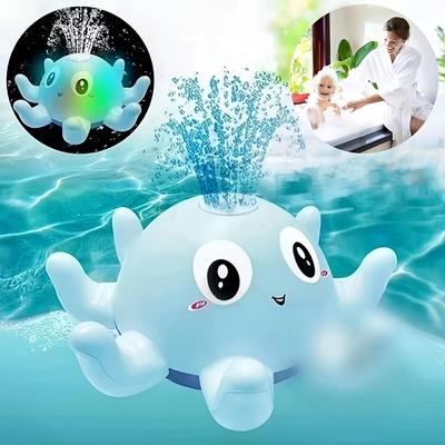 Самочувствующая игрушка для купания в виде осьминога: веселая игра в воде для детей 3-6 лет, пластиковый материал