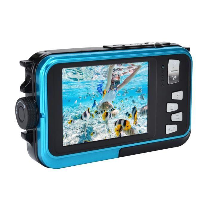 AGFA PHOTO Realishot WP8000 - Appareil Photo Numérique Étanche (Vidéo HD, Double écran LCD, Zoom Digital 16x) - Bleu