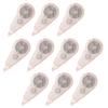Plus Whiper Quiet Correction 5mm X Pack of 10 Tape, Wide, Pink, WH-2105, 52-843 10,