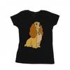 Disney Womens/Ladies Lady And The Tramp Lady Spaghetti Heart Cotton T-Shirt