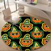 1PC Halloween Owls Office Round Area Rug, Mat Suitable For Office, Under Office Chairs Bedroom Living Room Home Decor, Room Deco