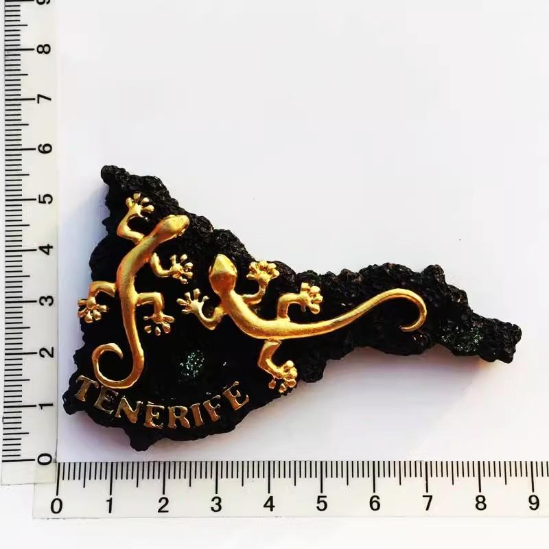 Испания Мадрид смоляной магнит на холодильник сувенир креативный ящерица магнитные магниты для холодильника 3D наклейки украшение дома