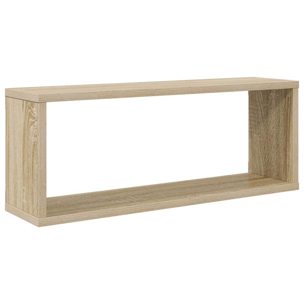 Vidaxl Półki Ścienne Kostki, 4 Szt., Dąb Sonoma, 60X15X23 Cm