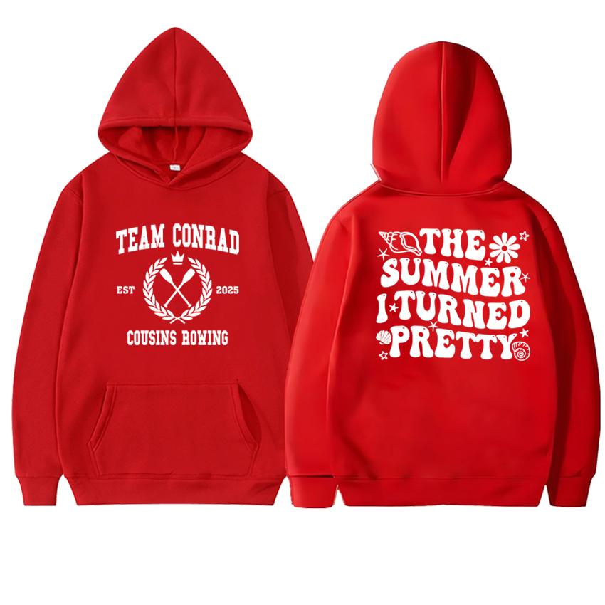 Harajuku Fashion The Summer I Turned Pretty Double Sided Printed Hoodies New Unisex Fleece Sweatshirt Men Women Fleece Pullover