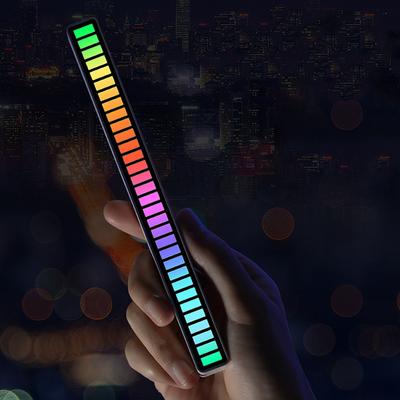 Rgb Голосовое управление Аудио Голосовое управление Музыкальный ритм Лампа Светодиодный атмосферный свет