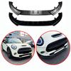 Для BMW Mini Cooper S F55 F56 2014-2026 Высококачественный АБС-пластик Передний бампер автомобиля Лип-спойлер Глянцевый черный Карбоновый вид Комплект обвеса