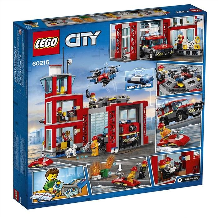 Игровой набор LEGO City Пожарная станция 60215 Строительные блоки для мальчиков