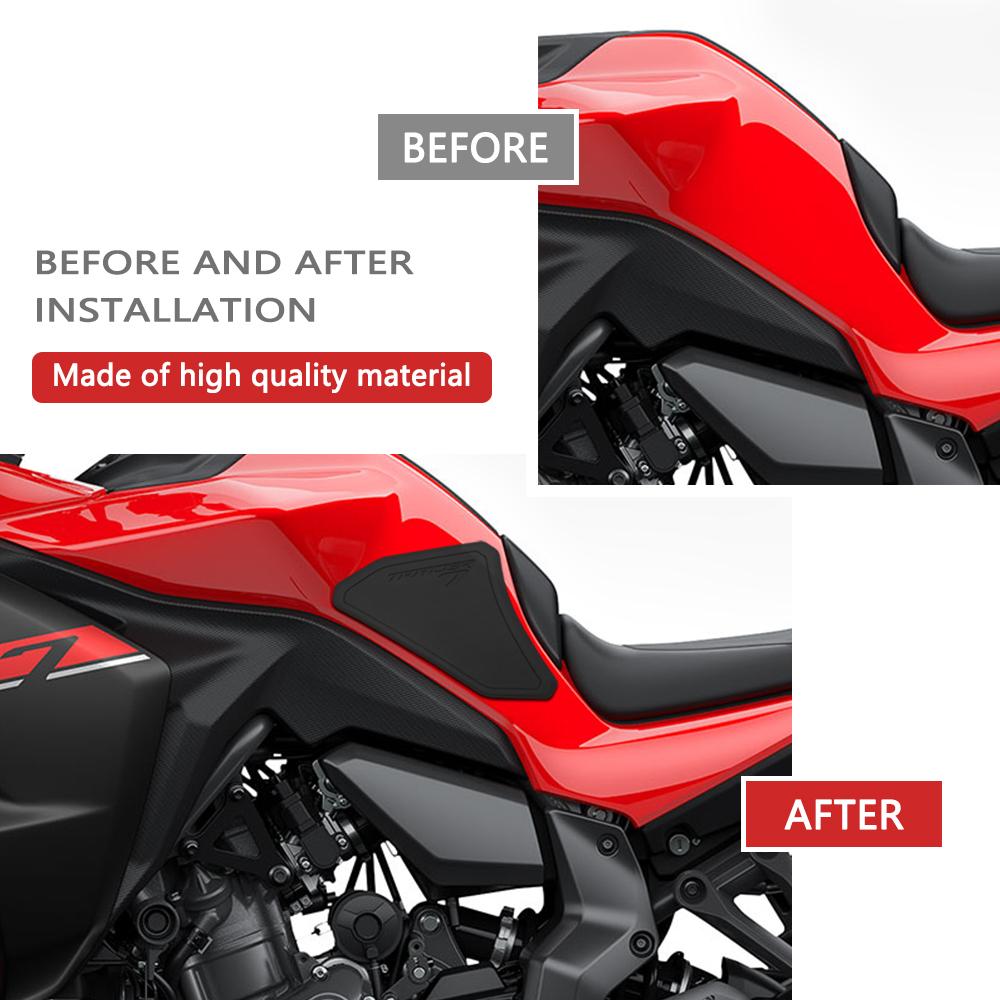 Для Yamaha TRACER 7 GT Tracer7 / GT 2025 Мотоцикл Боковые накладки на топливный бак Защитные наклейки Декаль Захваты для коленей на бак Тяговые накладки на бак