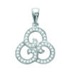 [K7706] - Silver Pendant 'Goddess' Silver-white (rhodium-plated) - 15x15 Mm