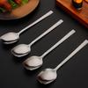 Кофейная ложка из нержавеющей стали, креативная чайная ложка с длинной ручкой, десертная ложка для закусок, мини-ложки для мороженого, посуда, кухонные инструменты