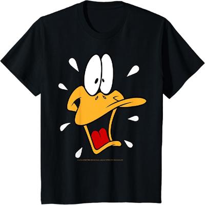 Детская футболка Looney Tunes Даффи Дак Удивленное Большое Лицо