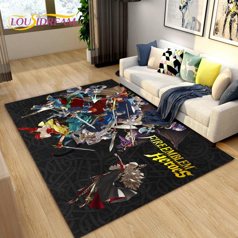 Game Gamer Fire Emblem Series Area Rug,Carpet Rug for Living Room Bedroom Sofa Doormat Decoration, Kids Play Non-slip Floor Mat