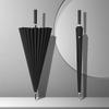 24-Bone Long Handle Umbrella: Large, Double-Reinforced Automatic Business Umbrella