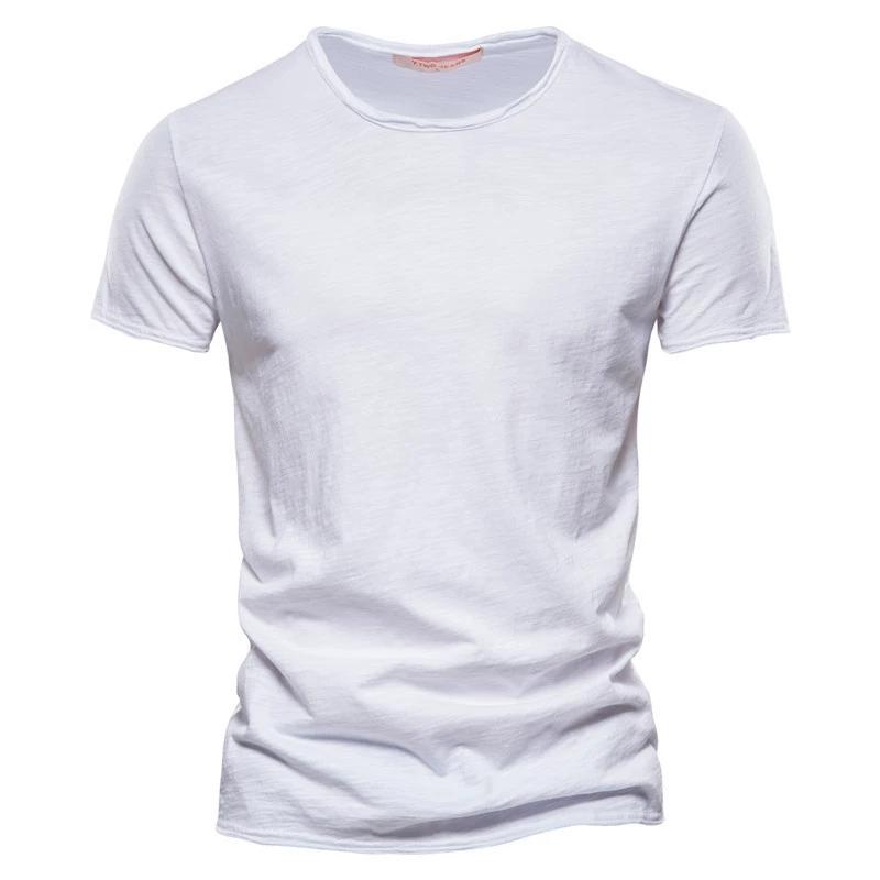 Summer Solid Color Short-sleeved Men's Slim Korean Fashion Casual Men's T-shirt