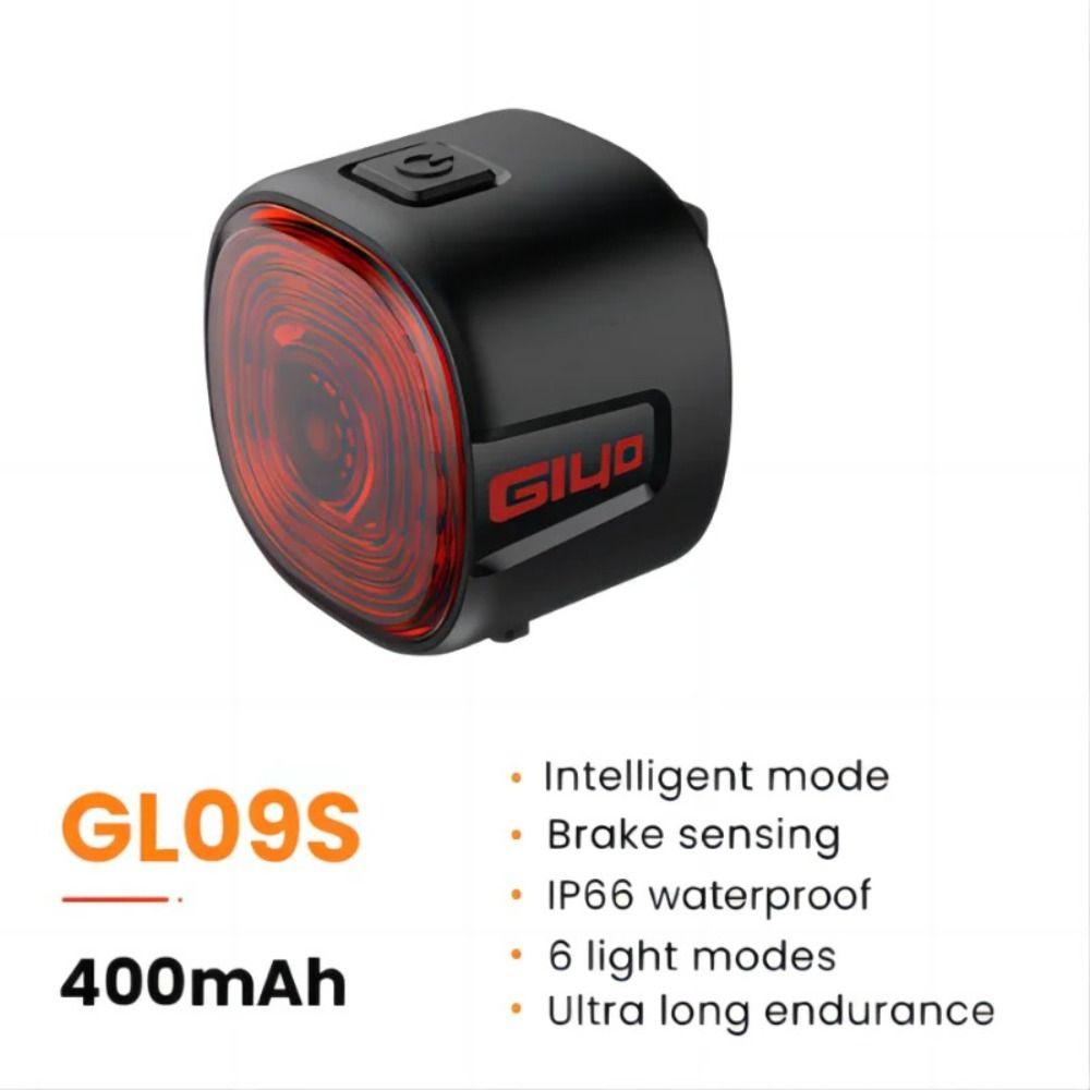 6 Modes Bicycle Brake Sensing Rear Bike Light Intelligent Brake Tail Lamp  Nightrider