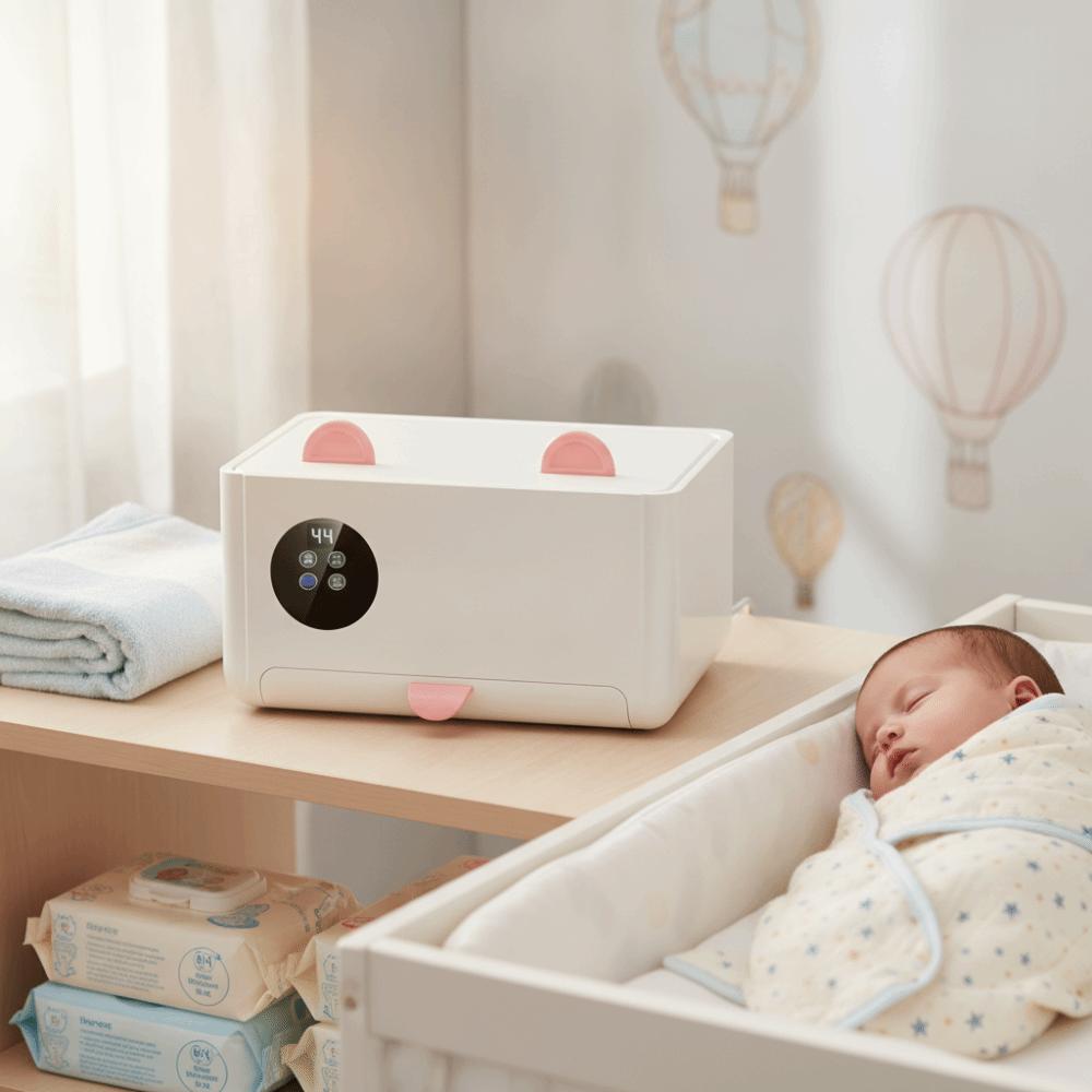 Portable Baby Wipe Warmer Safe Heating Box Multi-Functional Wet Tissue Heater  Home Use
