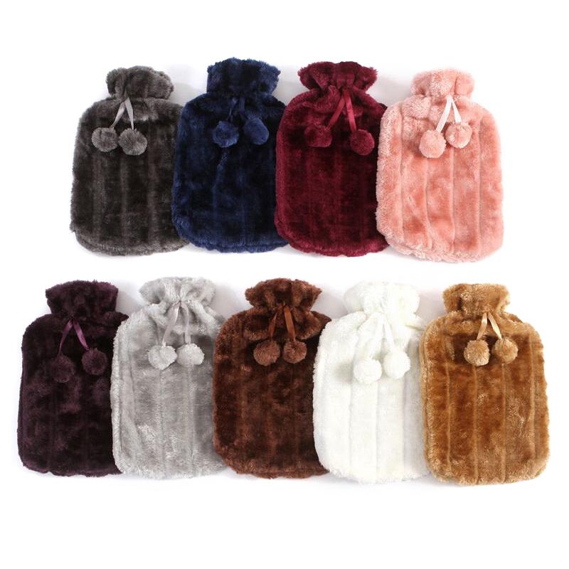 Большой чехол для бутылки с водой объемом 2 л, мягкий, имитация плюша, милый чехол для бутылки с водой, помогает сохранить герметичность сумки с водой