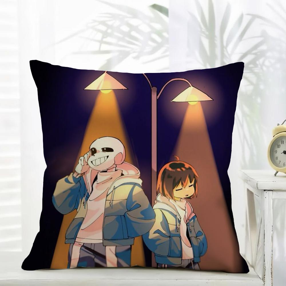 Игровой чехол для подушки Undertale, Ежедневная стирка, Льняная наволочка, Мягкий, для дивана, кровати, домашнего интерьера