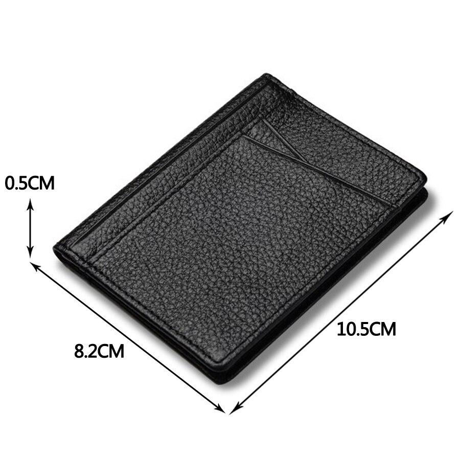 ID держатель для кредитных карт, мужской кожаный ультратонкий банковский кошелек для карт, кошелек, чехол для кредитной карты, натуральная кожа