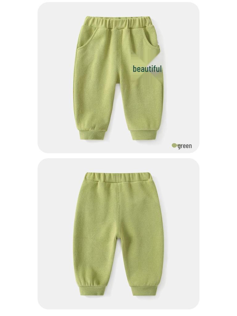 2025 Autumn Baby Boy Green Dinosaur Two-Piece Set: Long Sleeve & Pants for Casual Outings