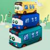 Creative Simulation Bus Plush Toy Cartoon Van Doll Child Pillow Seat Cushion Birthday Gift