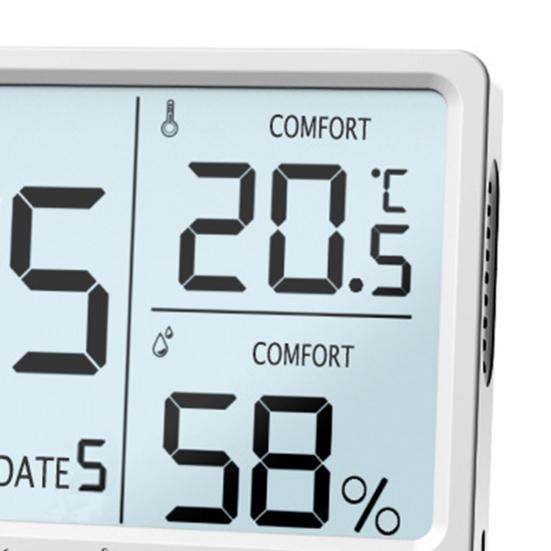 Цифровой гигрометр, настенный, высокоточный, с сенсорной кнопкой, обнаружение влажной и сухой АБС-пластика, антикоррозийный тестер влажности для дома