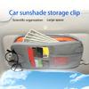 Многофункциональный органайзер на солнцезащитный козырек автомобиля из 1 части с молнией, используется для хранения карт, водительского удостоверения