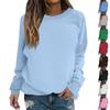 Women's Colorblock Sweatshirt Long Sleeve Round Neck Casual Comfortable Loose Lightweight Women's Sweatshirt