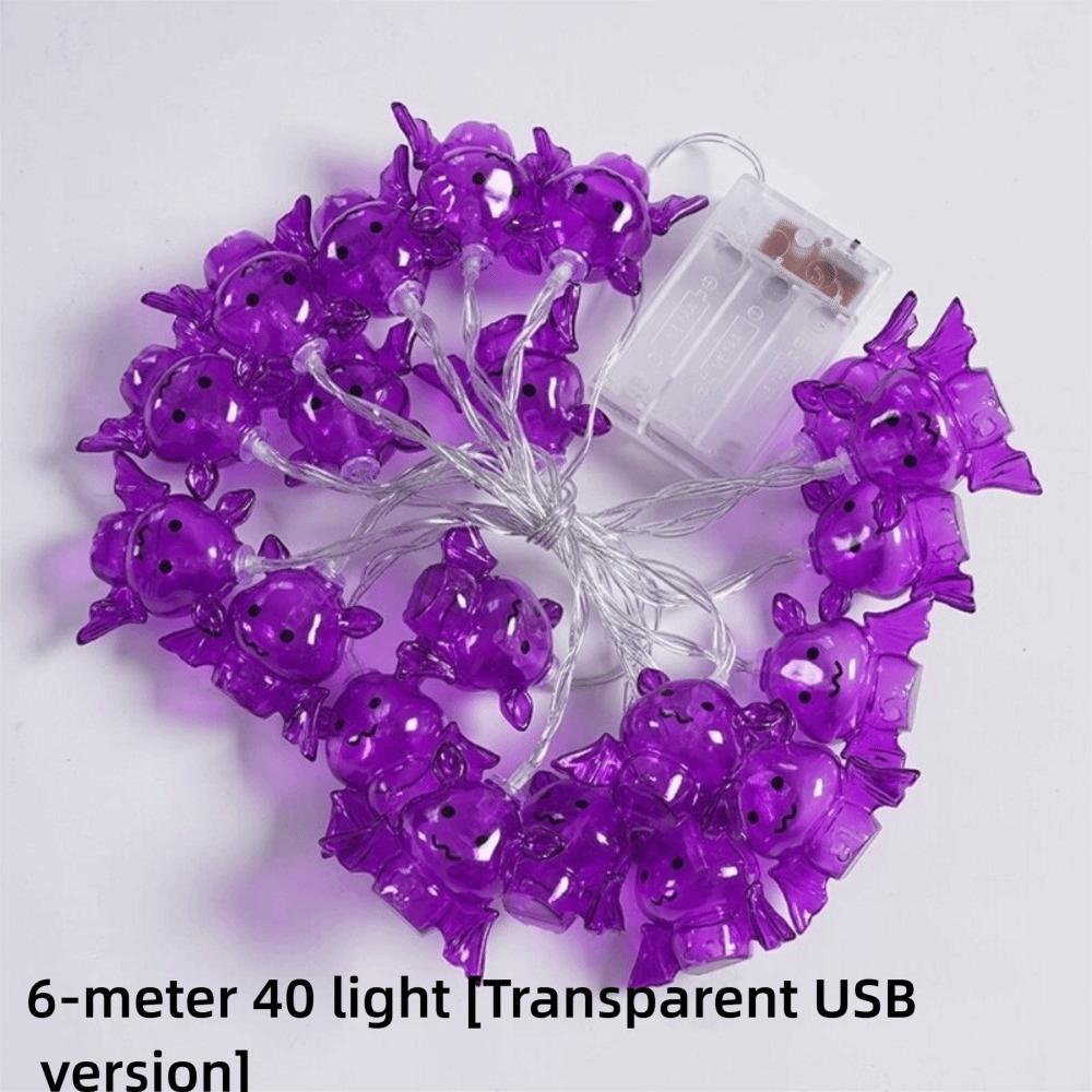 Halloween Themed LED Halloween String Lights Spider Shaped LED String Lights  Indoor Display