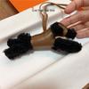 Cute Lambskin Leather & Wool Puppy Bag Charm - Handmade All-in-One Pendant for Bags or Cars