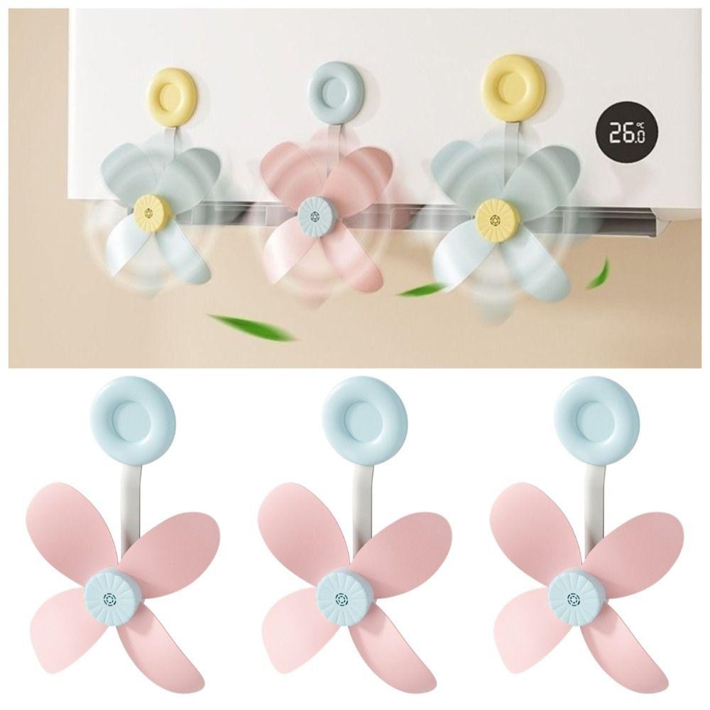 1/3Pcs Wall Mounted Air Conditioning Ventilator Windmill Shaped Air Conditioner Vent Fan Bedroom